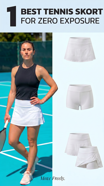 Basic Pleated Skort - White